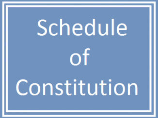 schedule of constitution