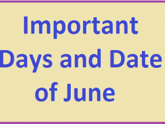 important days and date of june