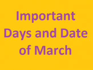 important days and date of march